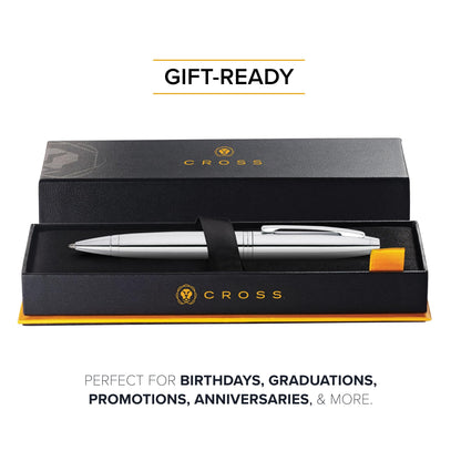 CROSS Pure Chrome Ballpoint Pen Smooth Writing Experience