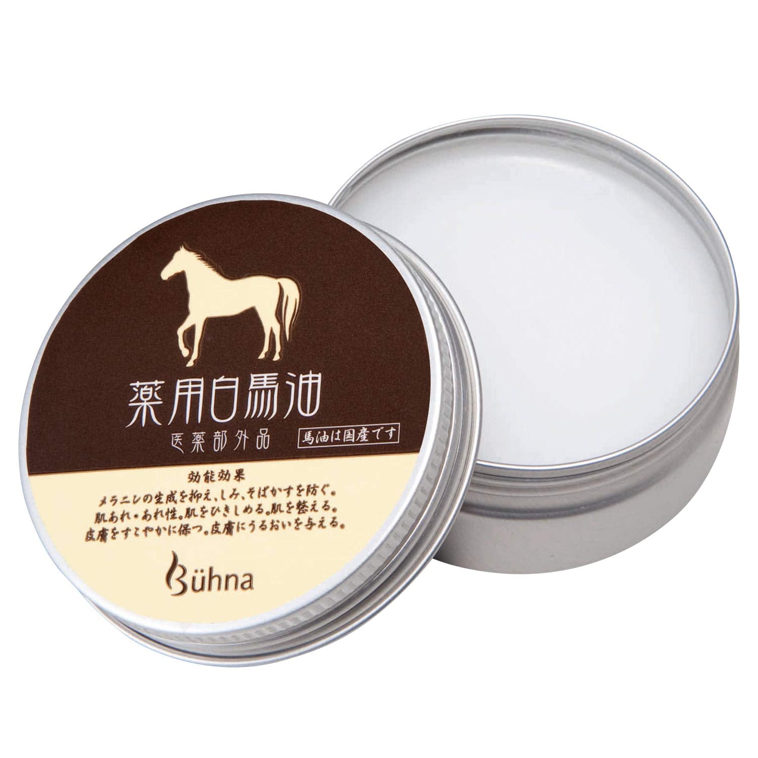Buna Medicated Horse Oil Moisturizer Fragrance-Free 100g