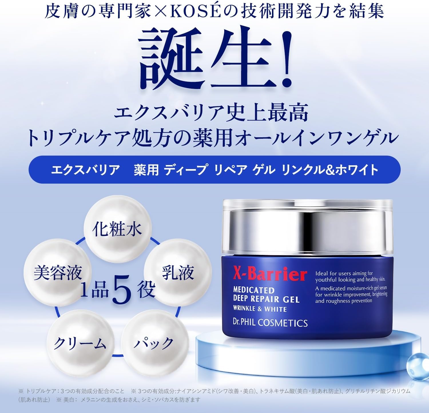 Exbarrier Deep Repair Gel 80g for Wrinkles and Brightening