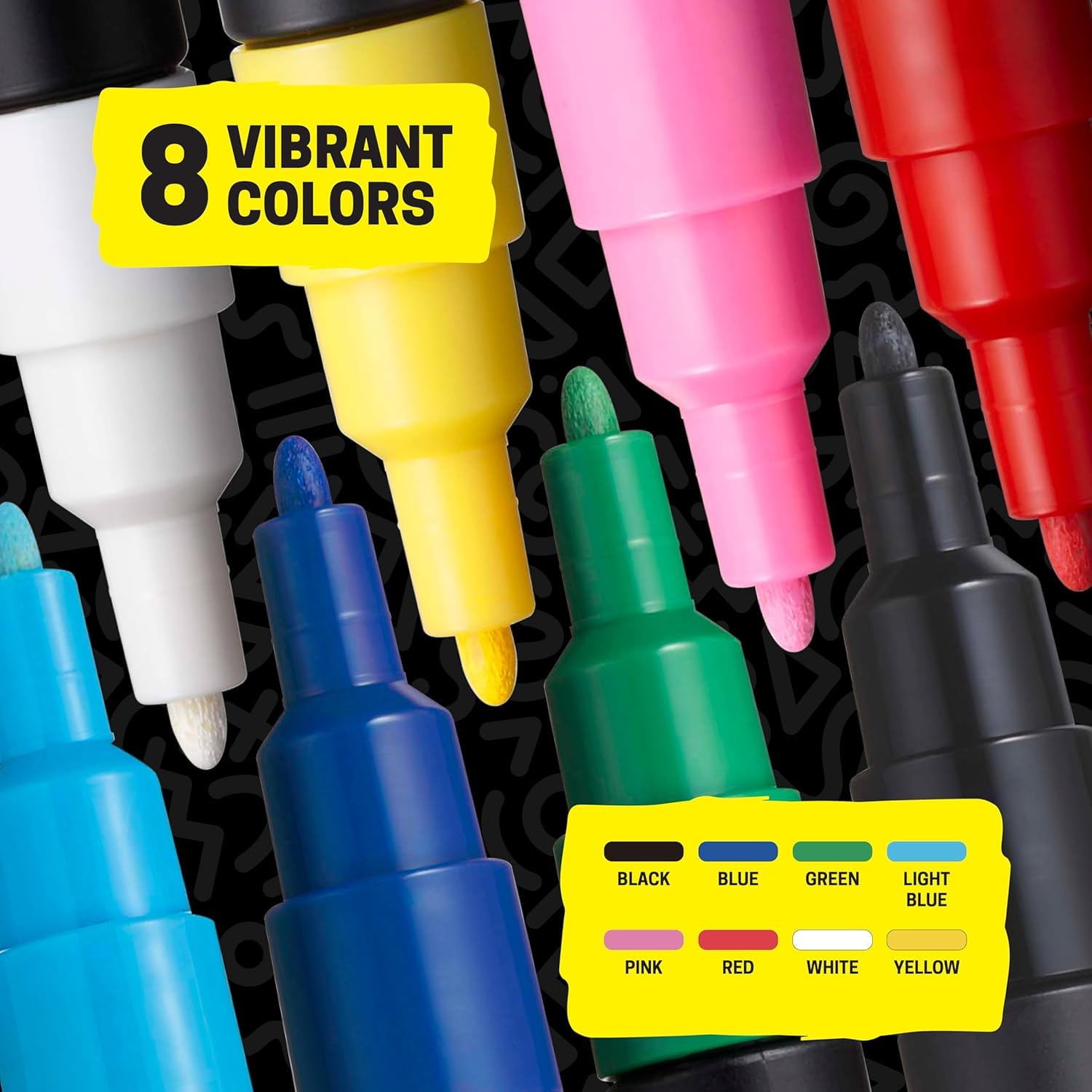 Posca Water-Based Fine Point Marker Set of 8 Colors