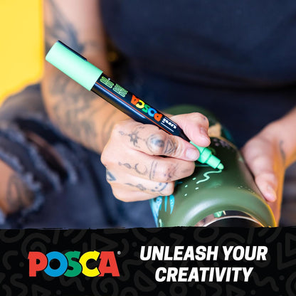 Posca Water-Based Fine Point Marker Set of 8 Colors