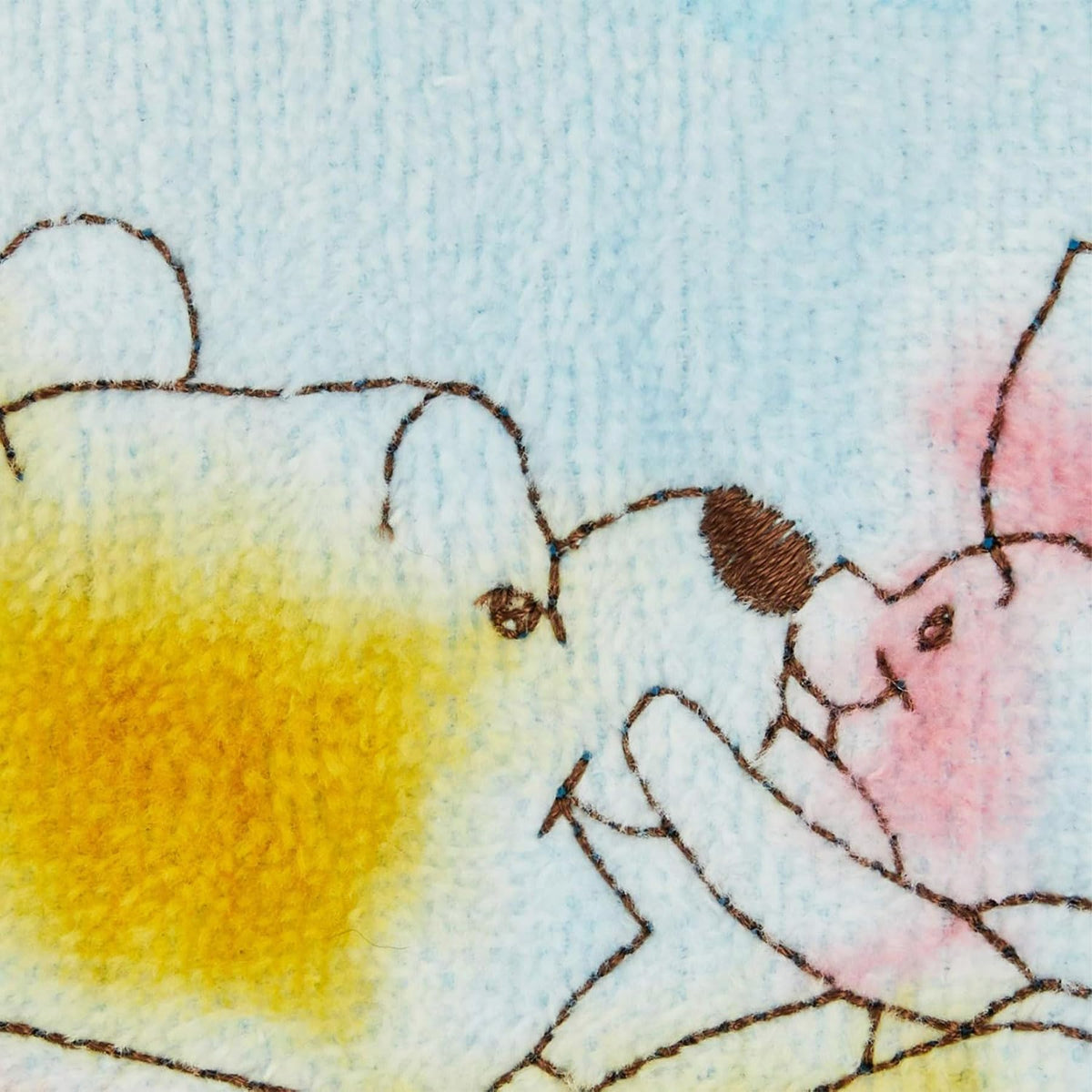Marushin Disney Winnie the Pooh Face Towel Soft Cotton Embroidery