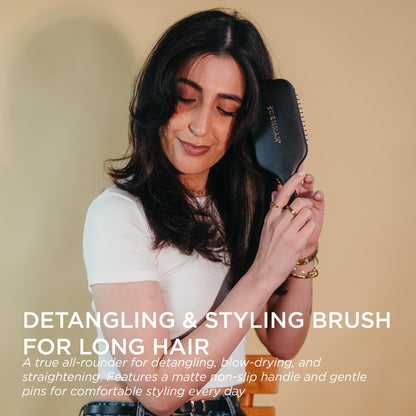 Denman Large Paddle Cushion Hair Brush for Blow Drying and Detangling