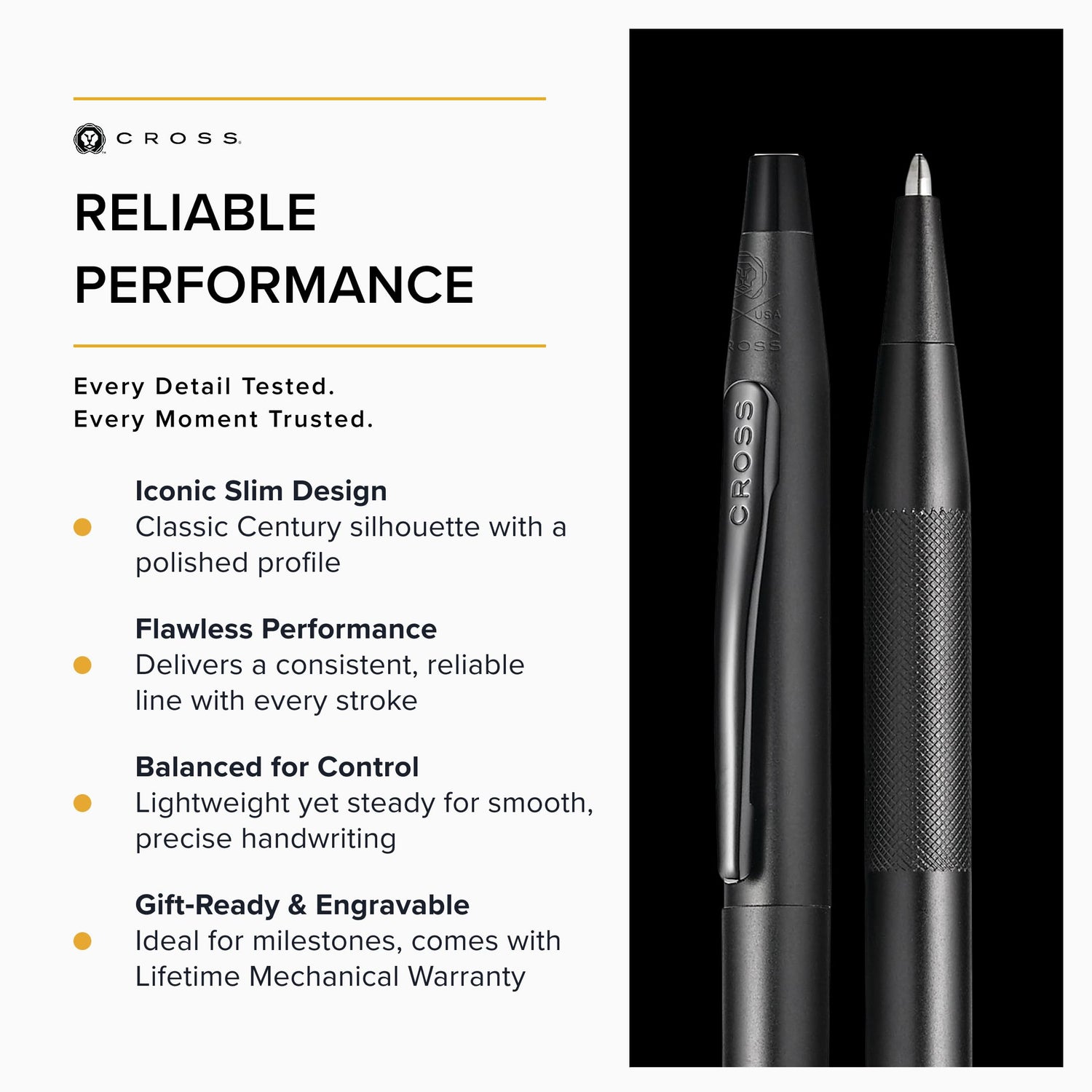 Cross Classic Century Midnight Black Premium Gift Box Ballpoint Pen