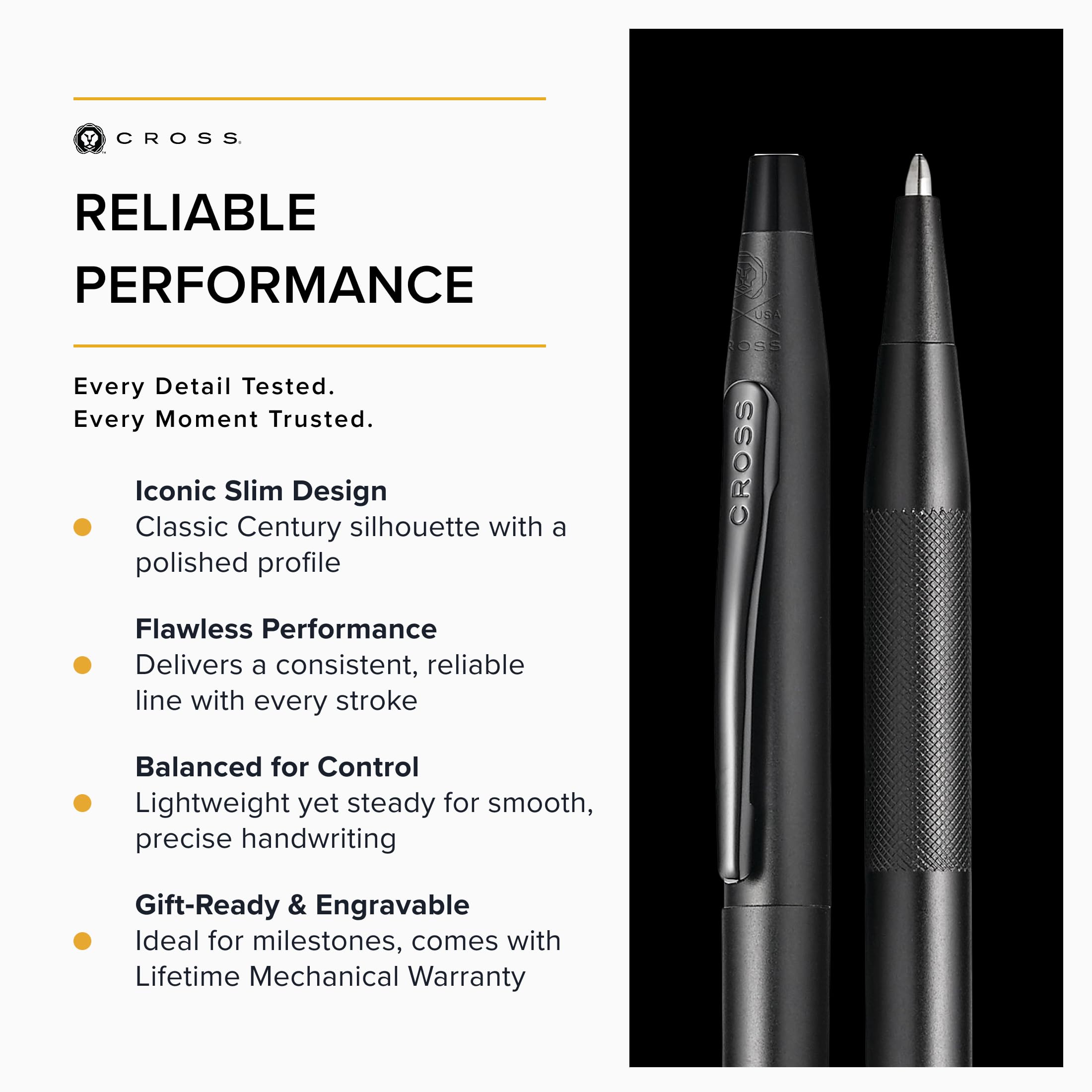 Cross Classic Century Midnight Black Premium Gift Box Ballpoint Pen