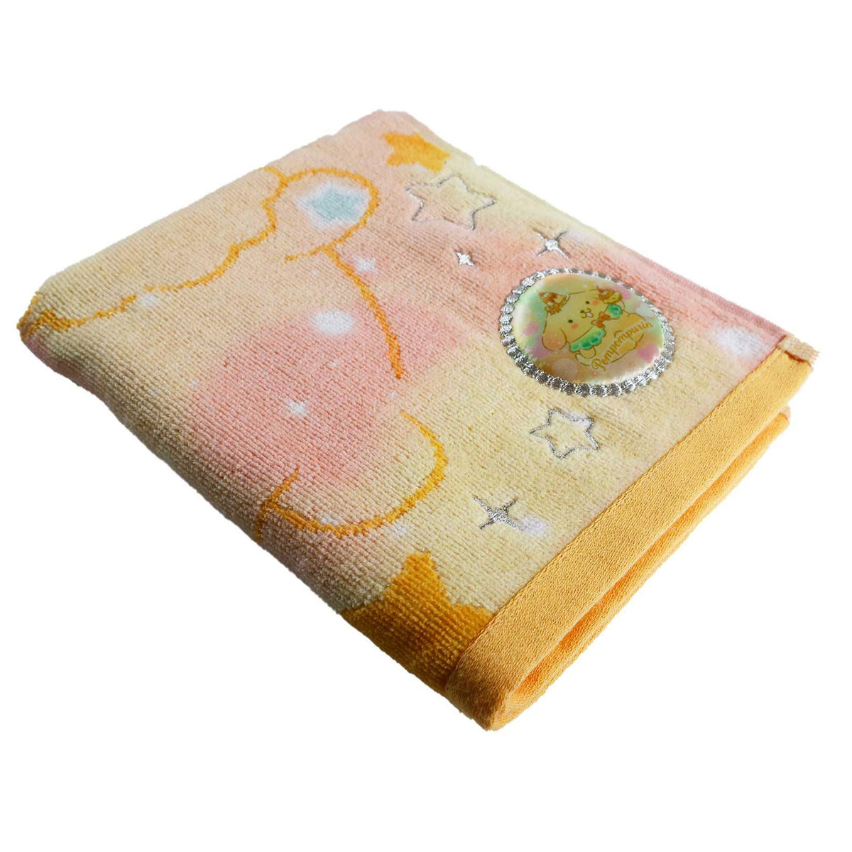 Marushin Face Towel with Sanrio Pompompurin Design 100% Cotton