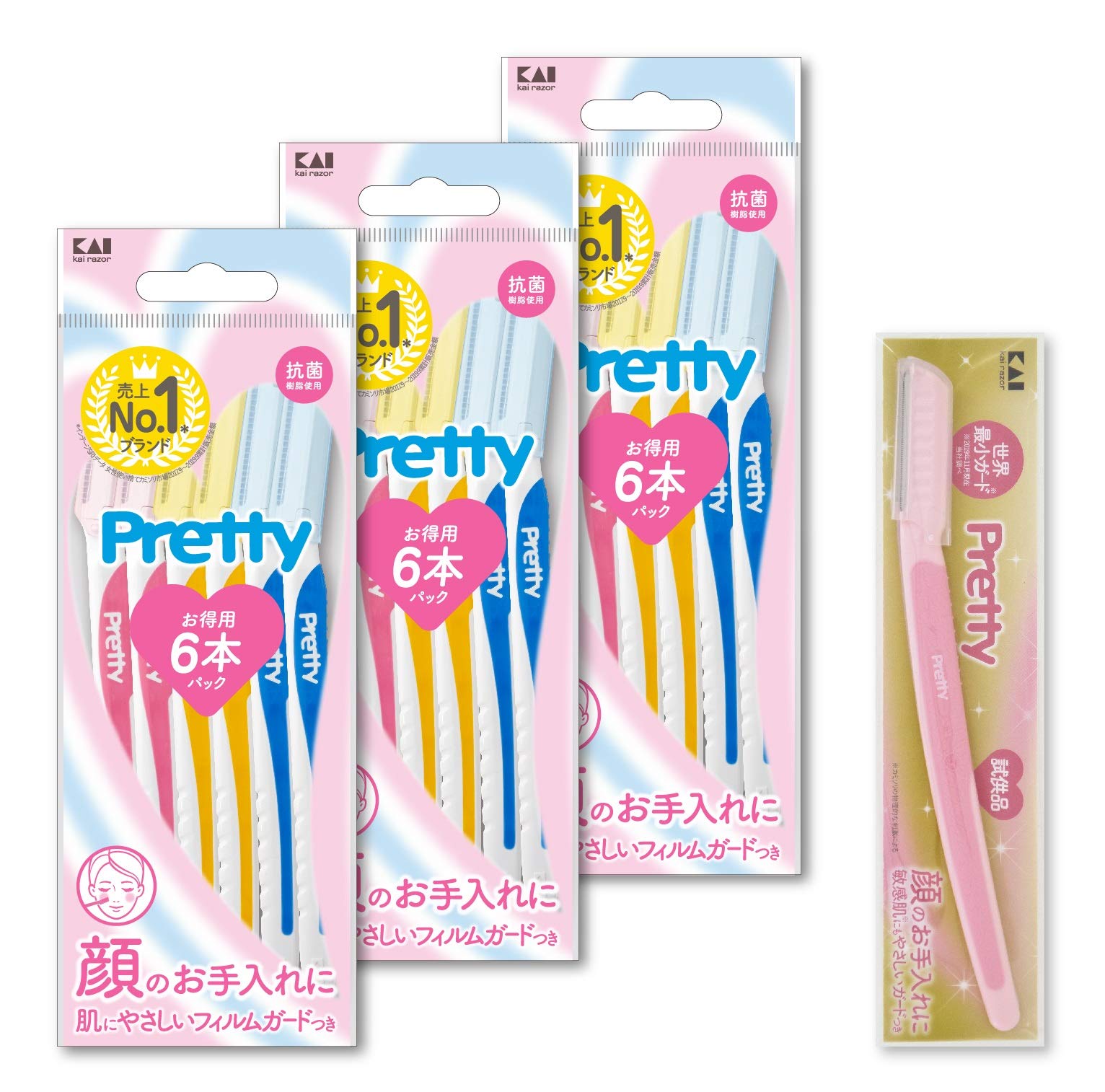 KAI Pretty Razor Set for Women 18 Blades Plus 1 Extra