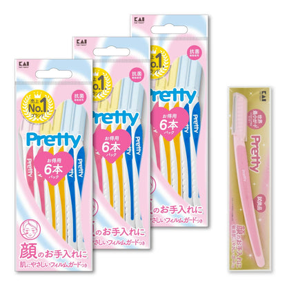 KAI Pretty Razor Set for Women 18 Blades Plus 1 Extra