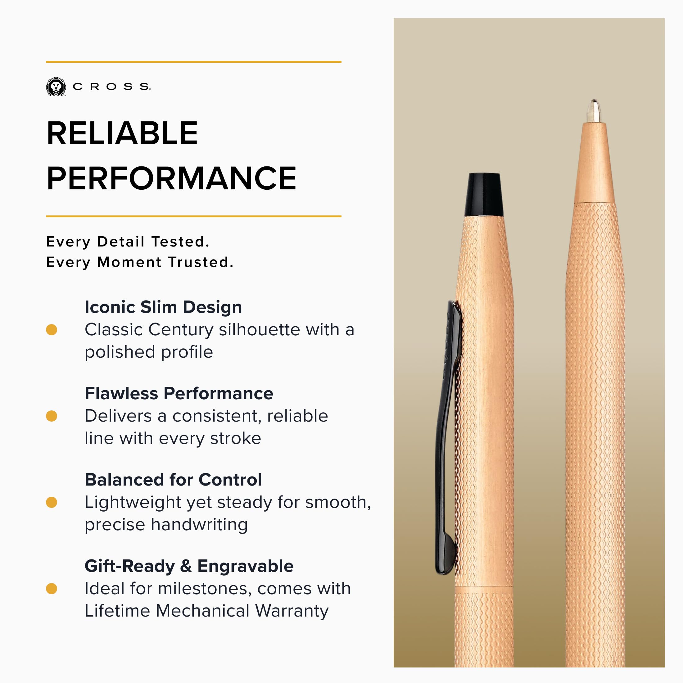 Cross Classic Century Rose Gold Premium Gift Box Ballpoint Pen