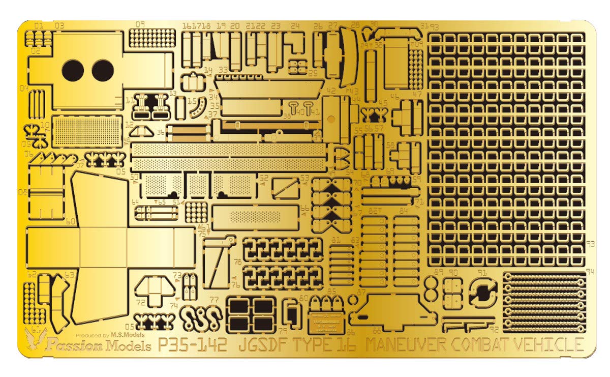 Passion Models 1/35 Scale Etched Parts Set for 16 Type Mechanized Combat Vehicle