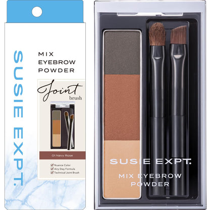 SUSIE EXPT. Mix Eyebrow Powder 01 Navy Rose 2.1g for Natural Brows