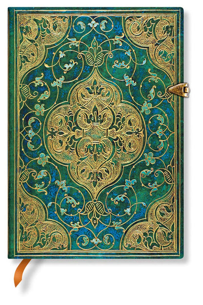 Paperblanks Turquoise B6 Midi Notebook with Lined Pages