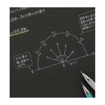 PILOT Black Note B5 Dot Grid Notebook for Creative Planning