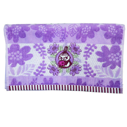 Marushin Moomin Quilted Purple Face Towel Made from Organic Cotton