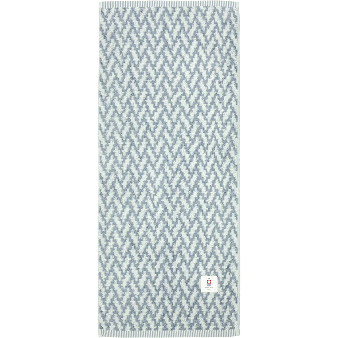 Hayashi Face Towel Imabari Towel Refrain Gio, Gray, Approx. 34 × 80cm