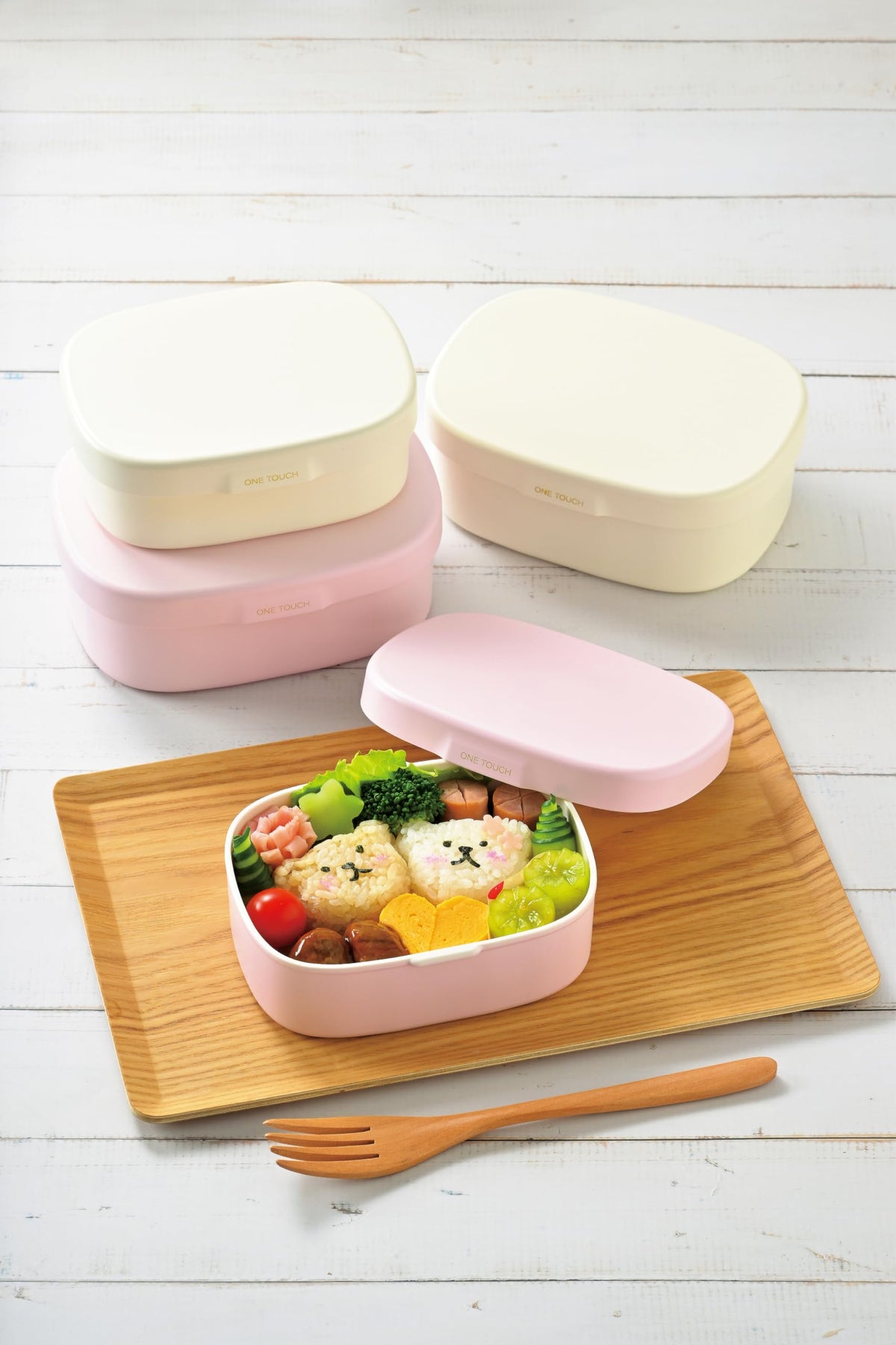 Tatsumiya HAKOYA Easy Clean Lunch Box One-Touch 600ml White