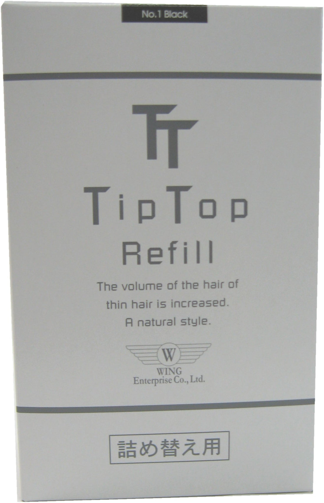 Wing Enterprise Tip Top No.1 Black Refill 80g for Japanese Skincare
