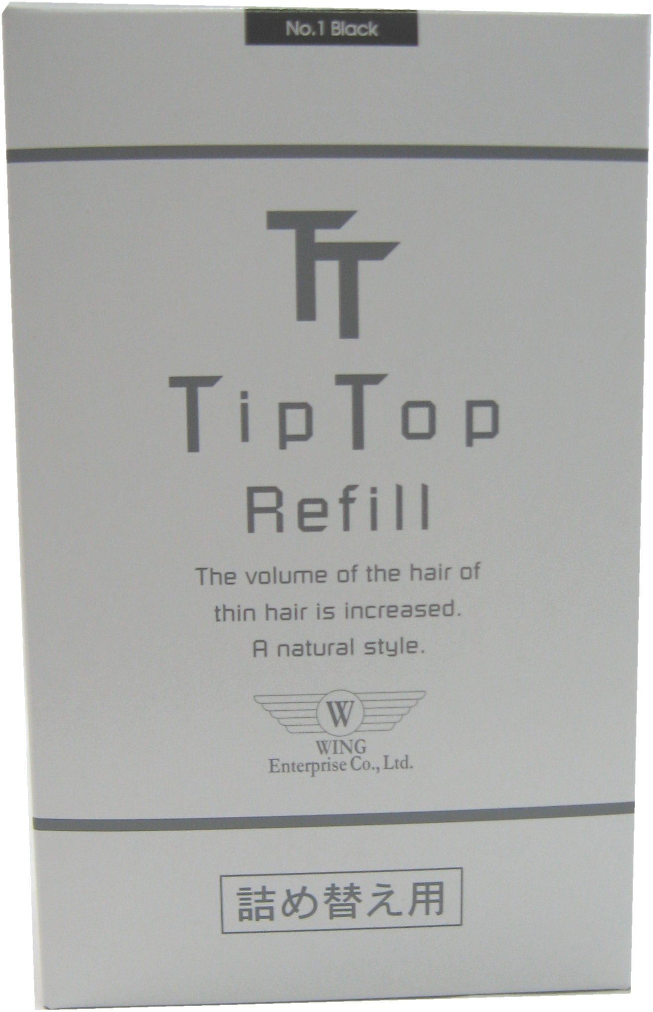 Wing Enterprise Tip Top No.1 Black Refill 80g for Japanese Skincare