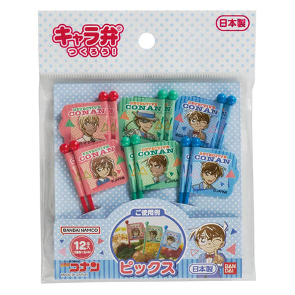 BANDAI Detective Conan Bento Picks Set of 12 Made in Japan