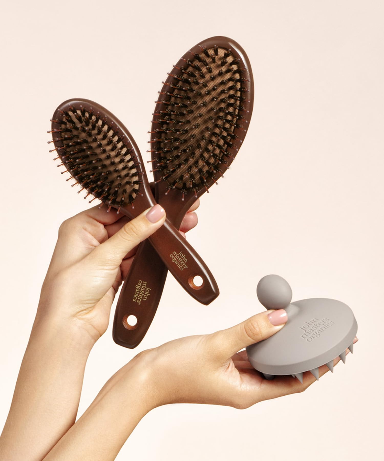john masters organics Mini Combo Paddle Brush for Effortless Styling