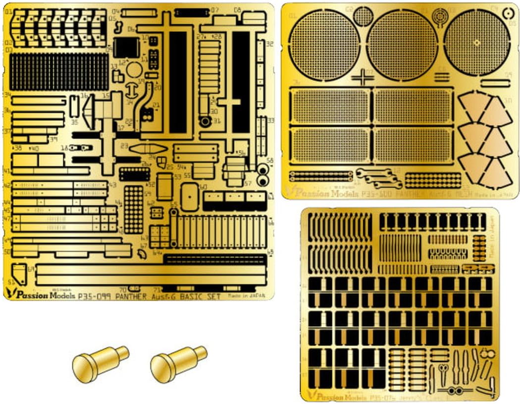 Passion Models 1/35 Panther G Etching Set for Tamiya Model Kits