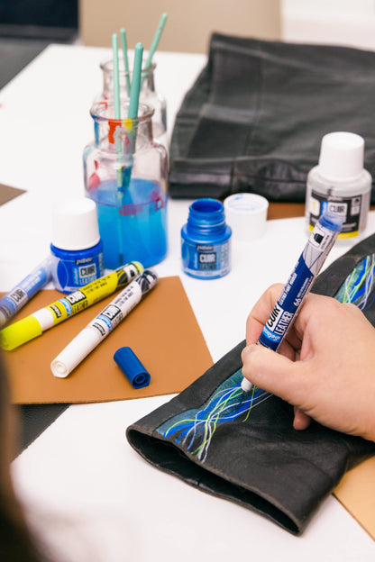 Pebeo Leather Paint Water-Based Acrylic Marker for Customization 20ml