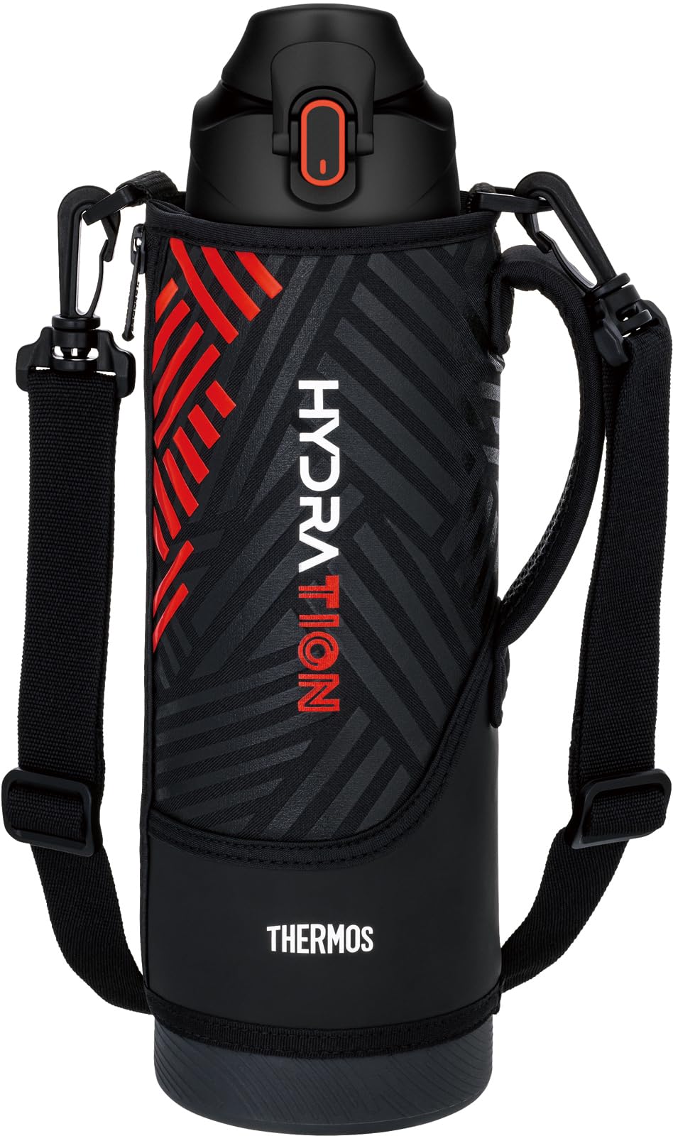 THERMOS 1.5L Vacuum Insulated Sports Bottle with Strap and Pouch