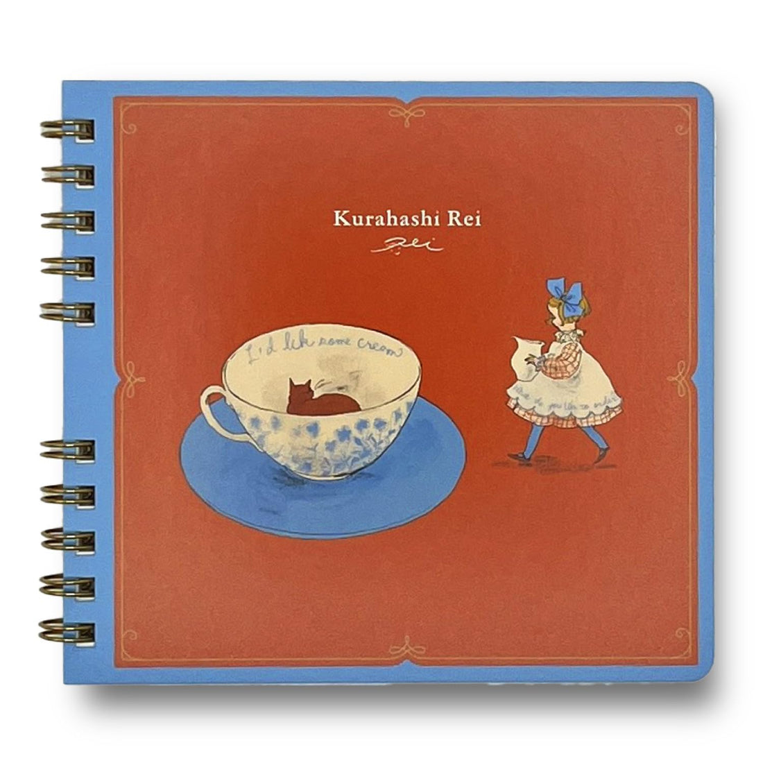 Gakken Sta:Ful Square Ring Notebook Tea