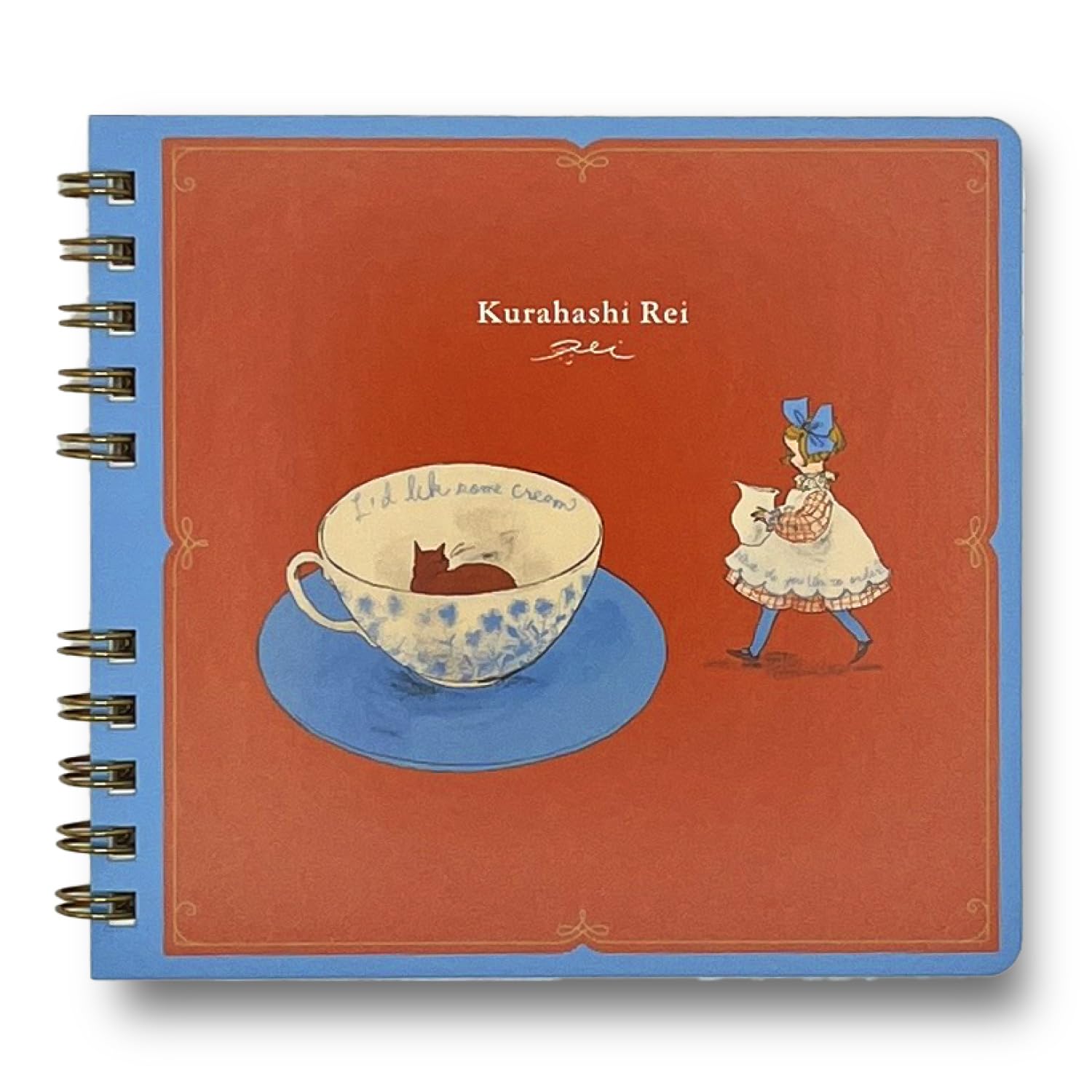 Gakken Sta:Ful Square Ring Notebook Tea