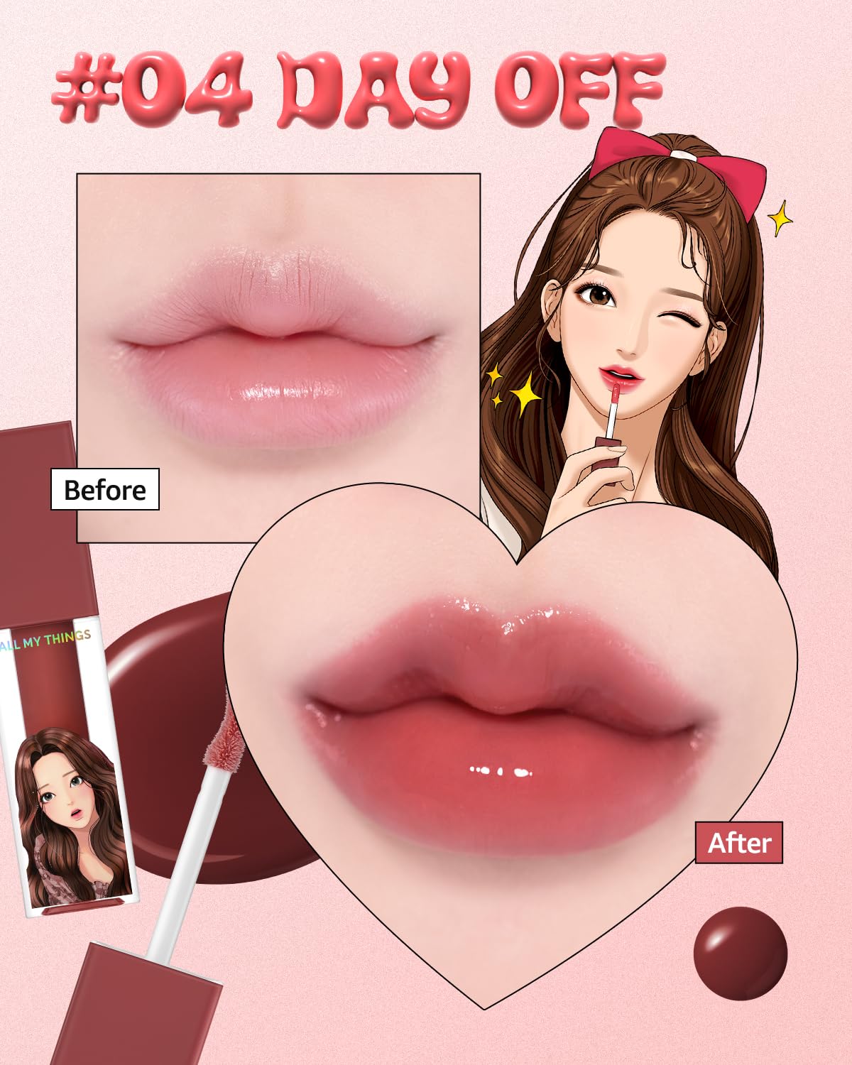 AMTS Kiss Lip Plumper 04 Day Off 4.4g for Luscious Lips