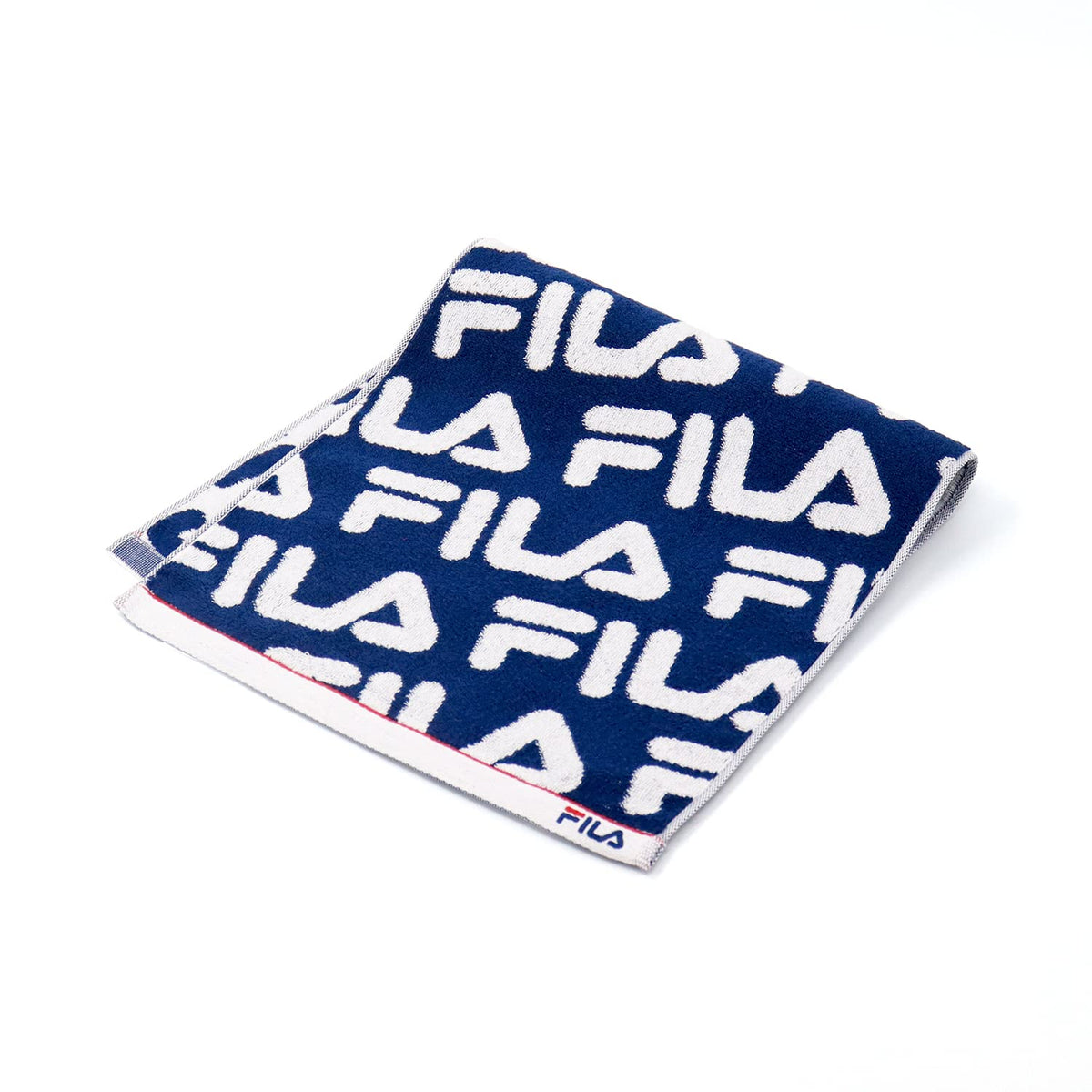 FILA Patterned Face Towel with Antibacterial Properties 34x75cm