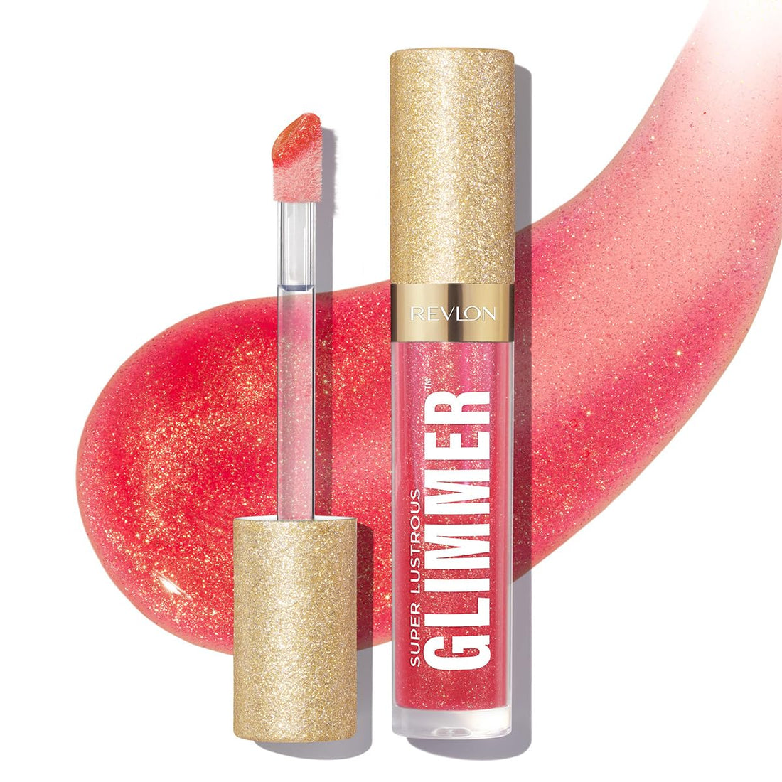 REVLON Super Lustrous Glimmer Gloss 007 Auto Honey Sunset Nude 3.8mL