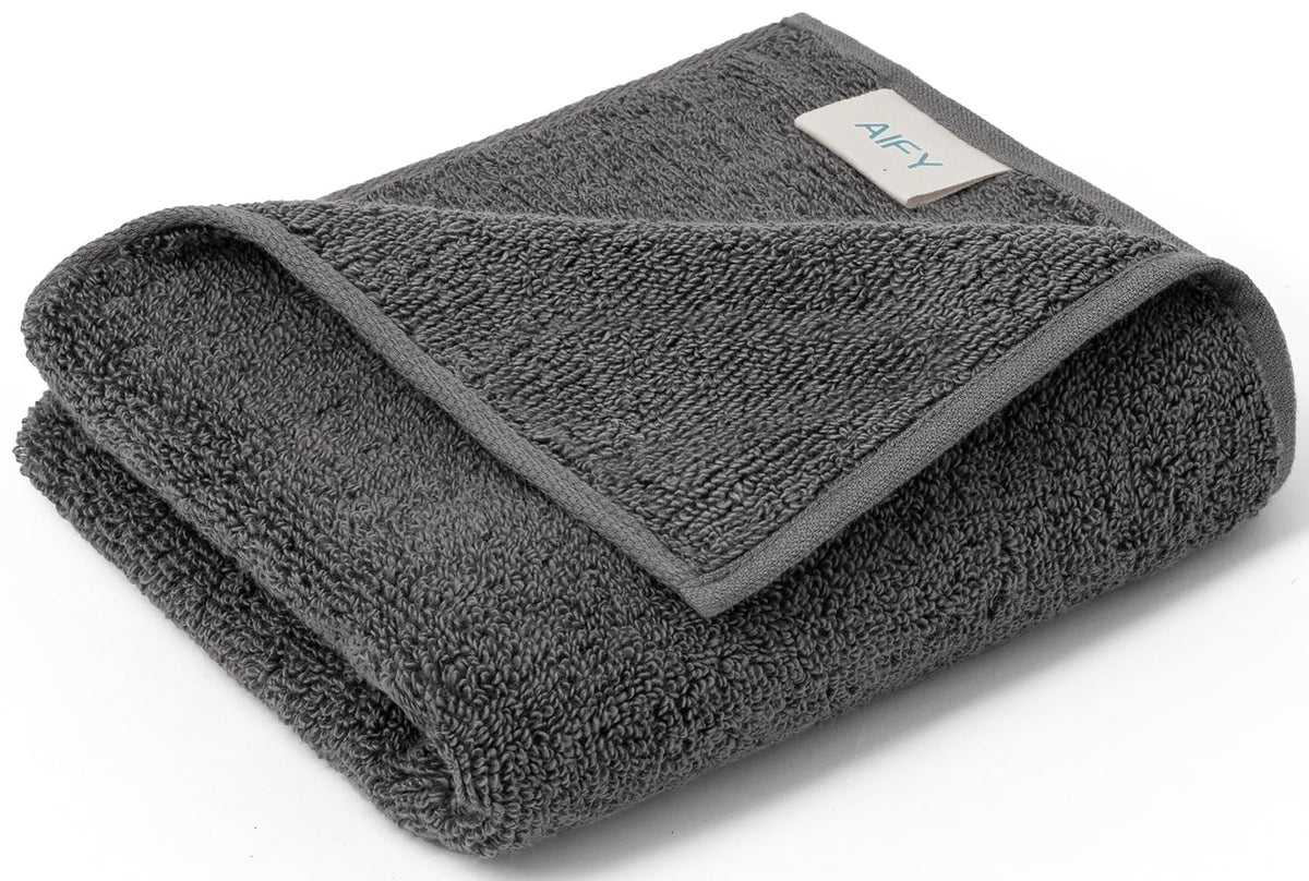 AIFY City Towel Face Towel Thick Quick-Dry 34x80cm Gray