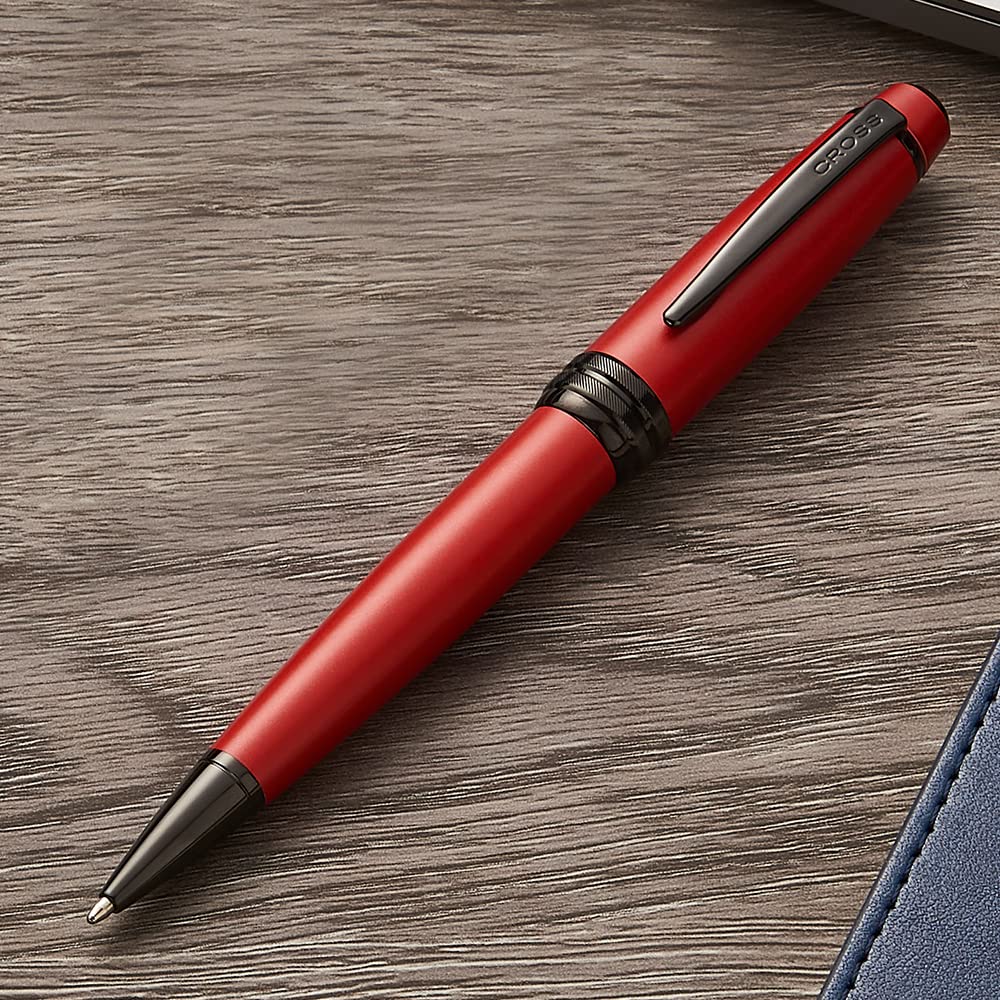 Cross Bailey Matte Red Lacquer Ballpoint Pen for Smooth Writing