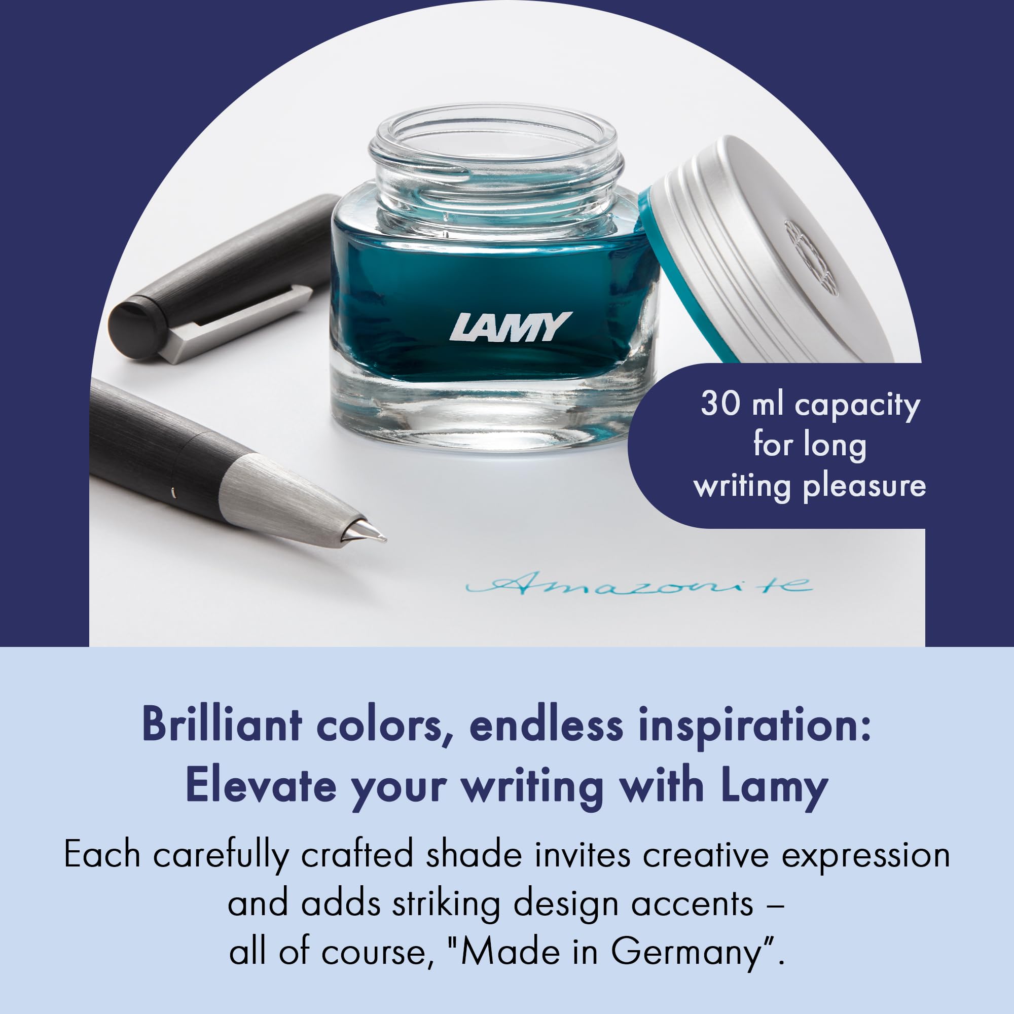 LAMY Crystal Topaz Ink Bottle 30ml for Smooth Writing