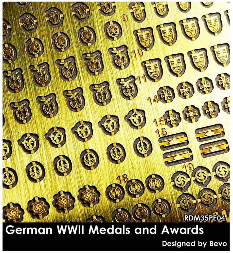Radminiature 1/35 German Military Medals and Decorations Etched Parts Set