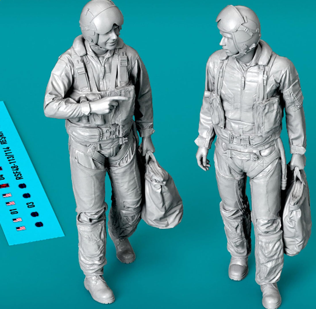 Reskit 1/48 F-14 Tomcat Crew Figures Set for Model Kits