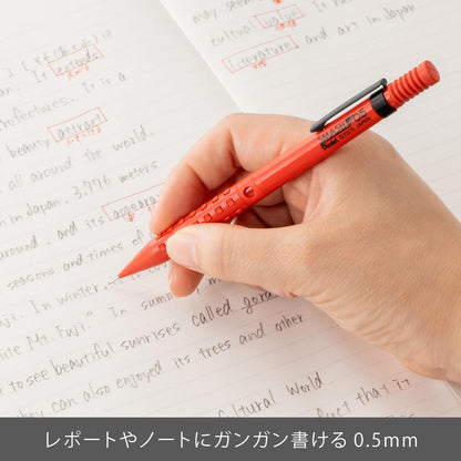 Pentel Smash Mechanical Pencil 0.5mm Red for Precise Writing