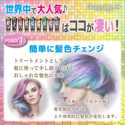 シュヴーアンサンブル Hair Color Paste Treatment Candy Milk Tea Silver 200g