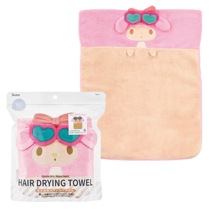 Skater Quick-Dry Hair Drying Towel 40x100cm for Easy Hair Care