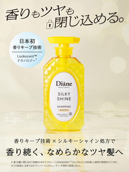 Diane Shampoo and Conditioner Set Silky Shine 450ml with White Berry Musk Scent