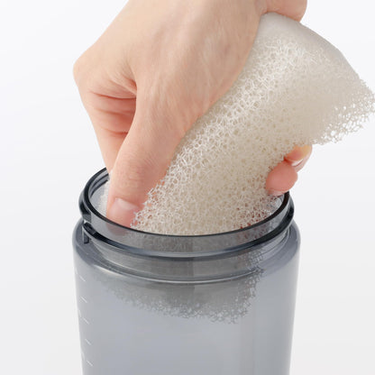 MUJI Easy-to-Clean Wide Mouth One-Touch Bottle 700mL Black