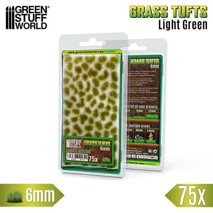Green Stuff World Grass Tuft 6mm Light Green Hobby Material