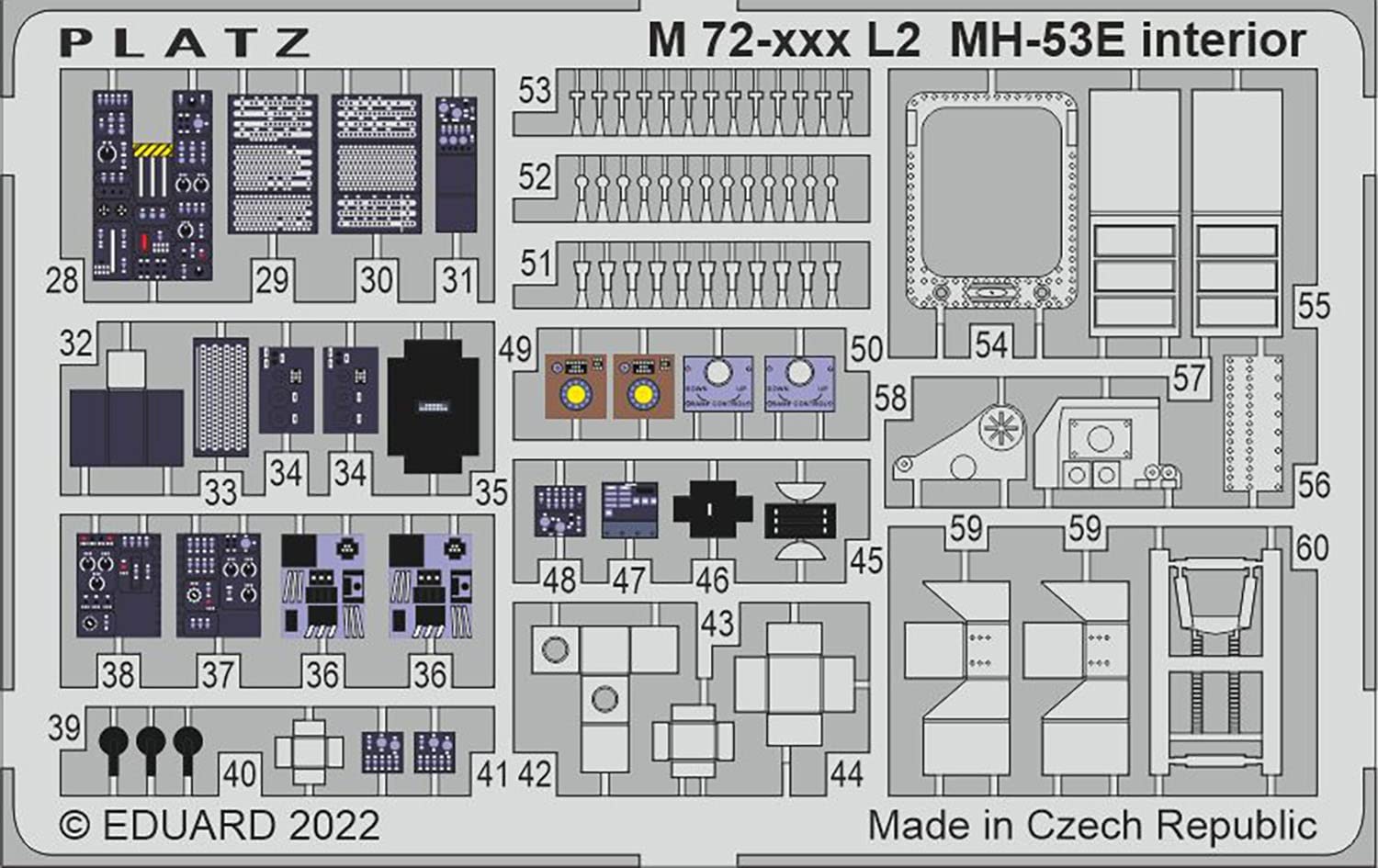PLATZ 1/72 MH-53E Sea Dragon Detail Parts for Model Kits