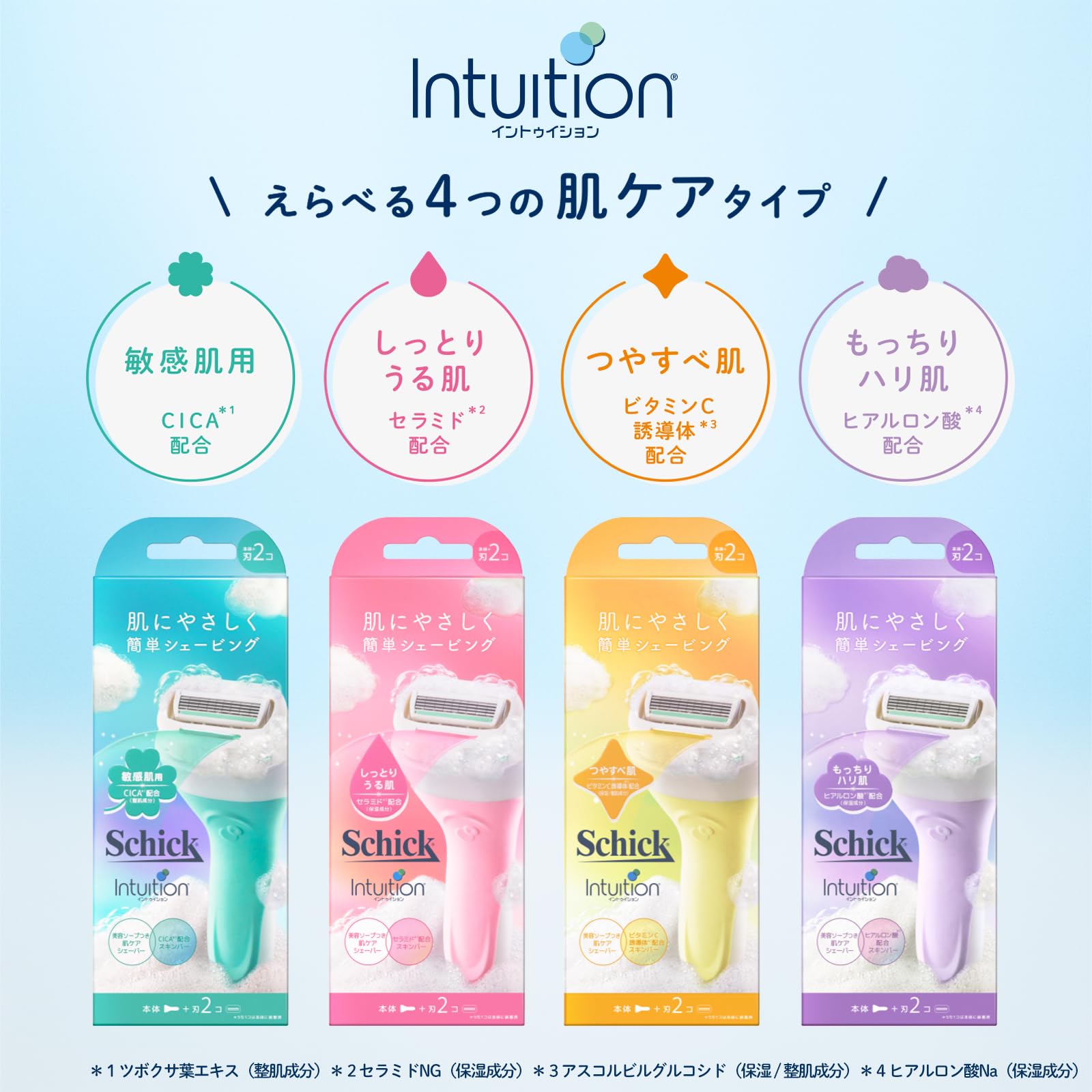 Schick Intuition Sensitive Skin Razor with Replacement Blade