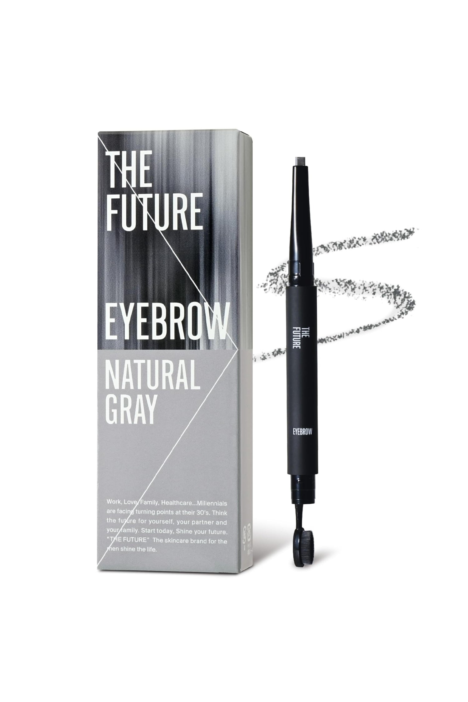 THE FUTURE Eyebrow Natural Gray for Men Easy Application