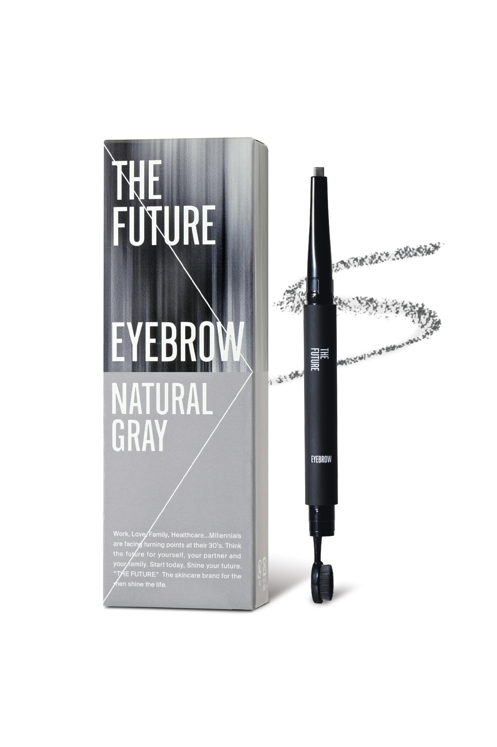 THE FUTURE Eyebrow Natural Gray for Men Easy Application
