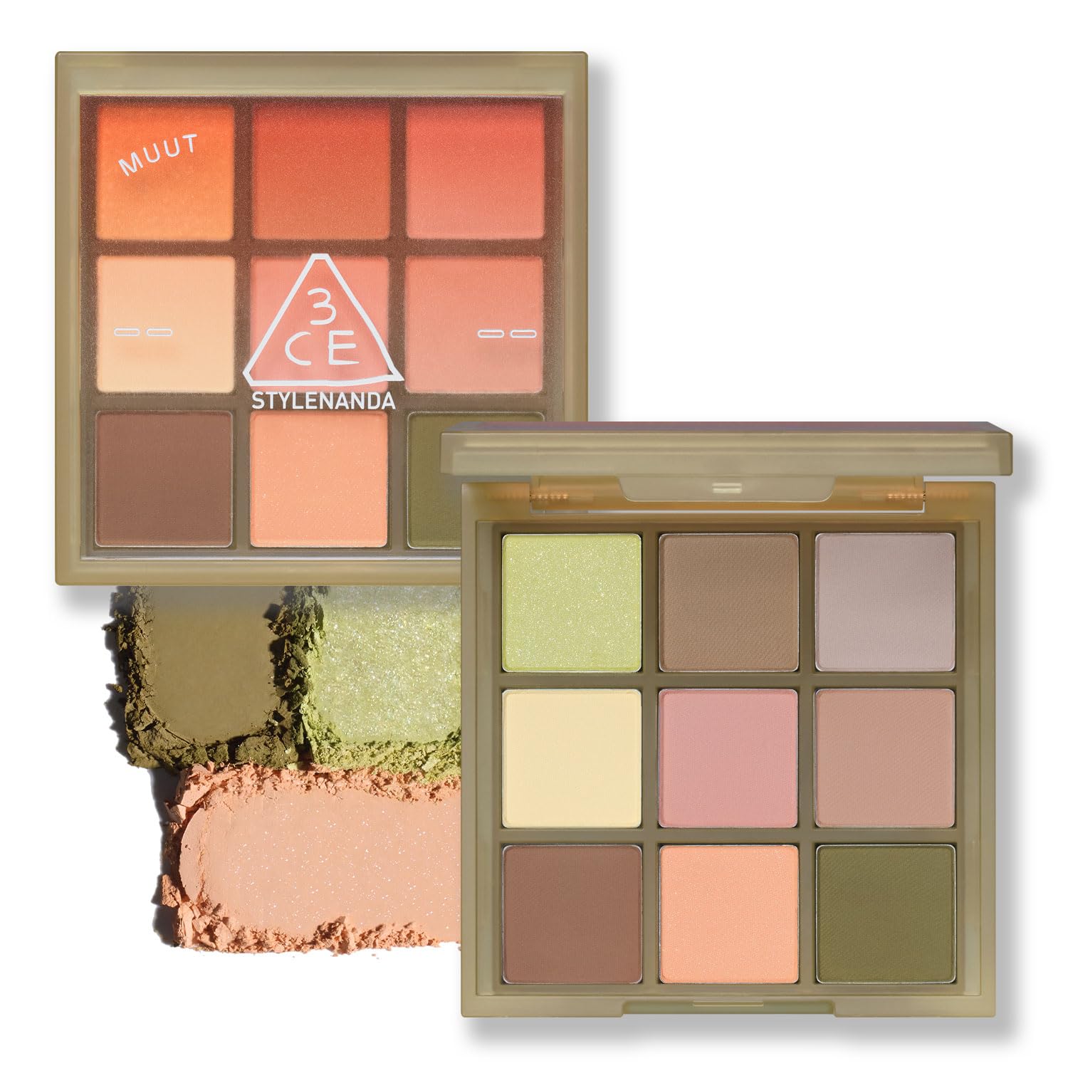 3CE Multi Eye Color Palette Olive Grove 9 Shades Eyeshadow