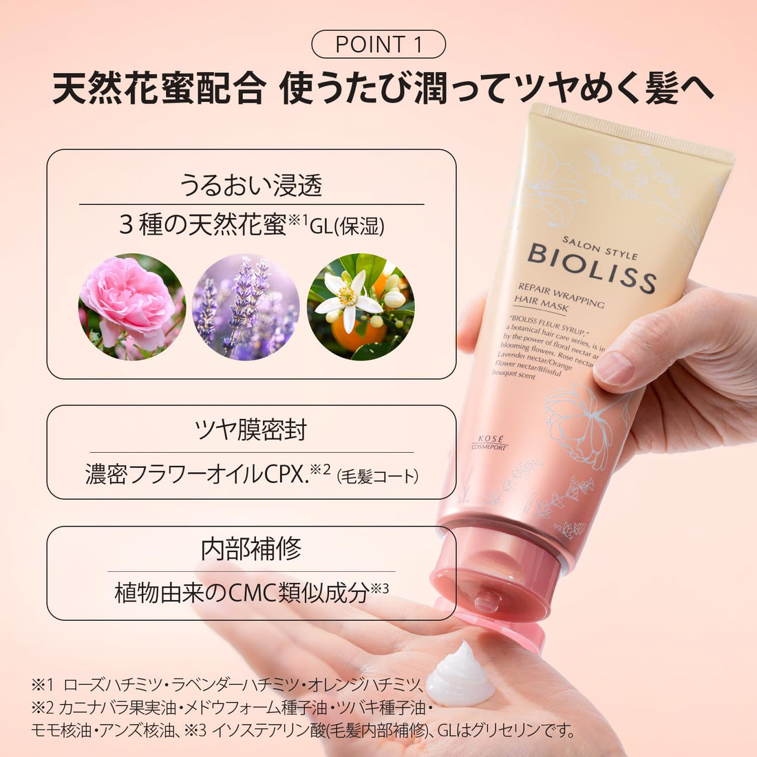 SALON STYLE Biolis Fleur Syrup Repair Wrapping Hair Mask 200g