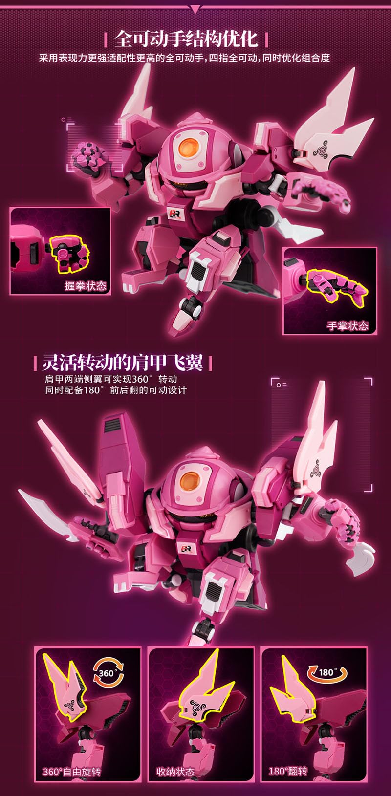 Yi Li Chuang Wan Fruty ROBO Peach Surfer Model Kit Assembly